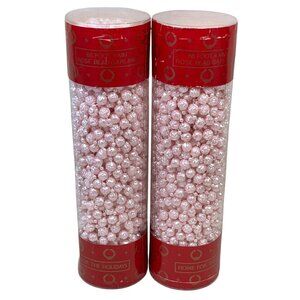 2 New Sealed 66 Foot 9mm Home For The Holidays Pink Rose Bead Beaded Garland